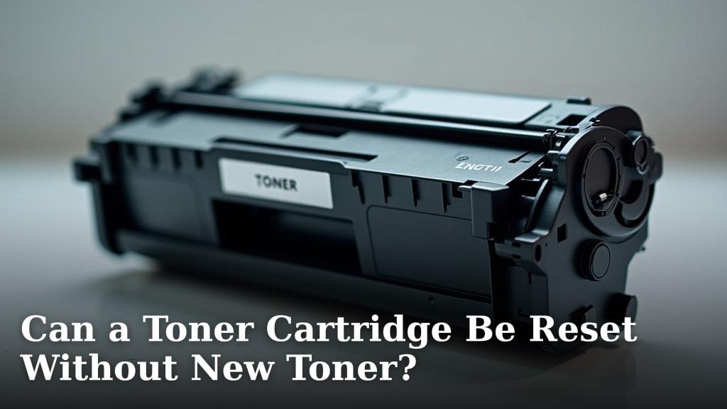 Can a Toner Cartridge Be Reset Without New Toner?