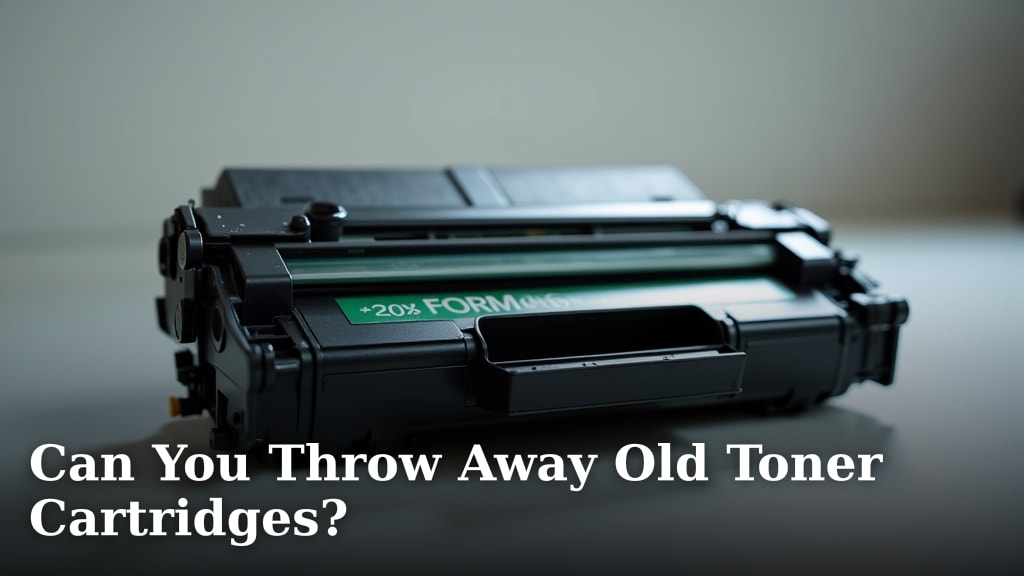 Can You Throw Away Old Toner Cartridges?