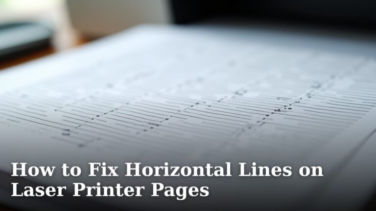How to Fix Horizontal Lines on Laser Printer Pages