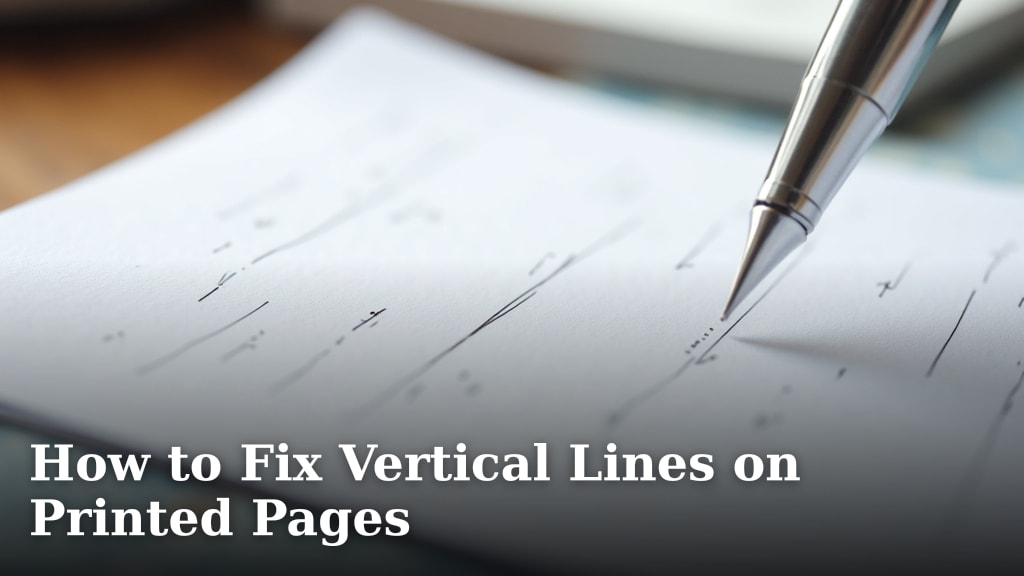 How to Fix Vertical Lines on Printed Pages