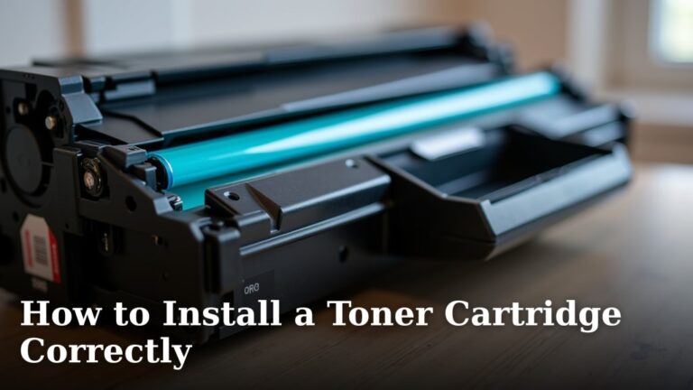 How to Install a Toner Cartridge Correctly
