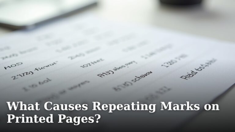 What Causes Repeating Marks on Printed Pages?