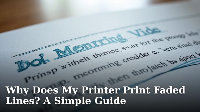 Why Does My Printer Print Faded Lines? A Simple Guide