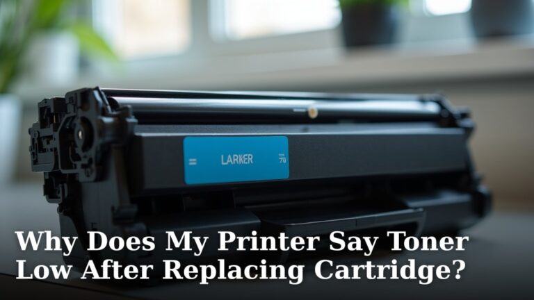 Why Does My Printer Say Toner Low After Replacing Cartridge?