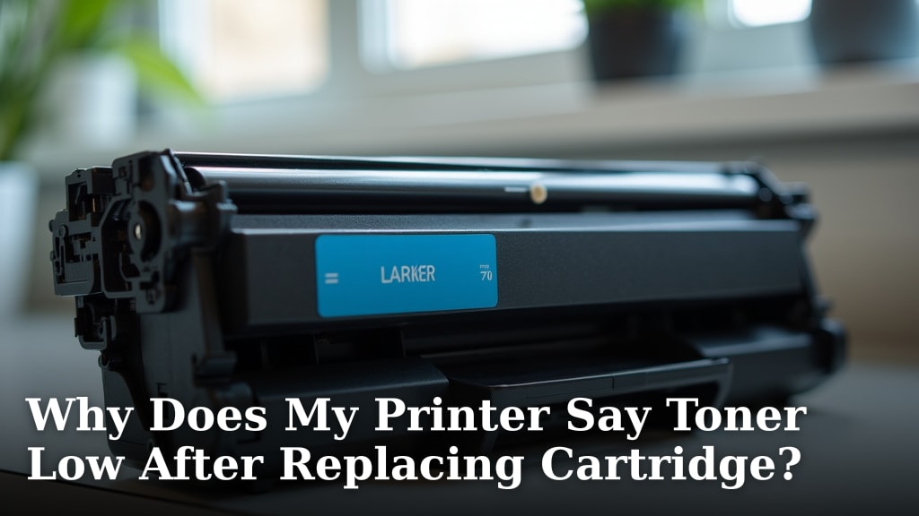 Why Does My Printer Say Toner Low After Replacing Cartridge?