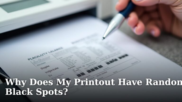Why Does My Printout Have Random Black Spots?
