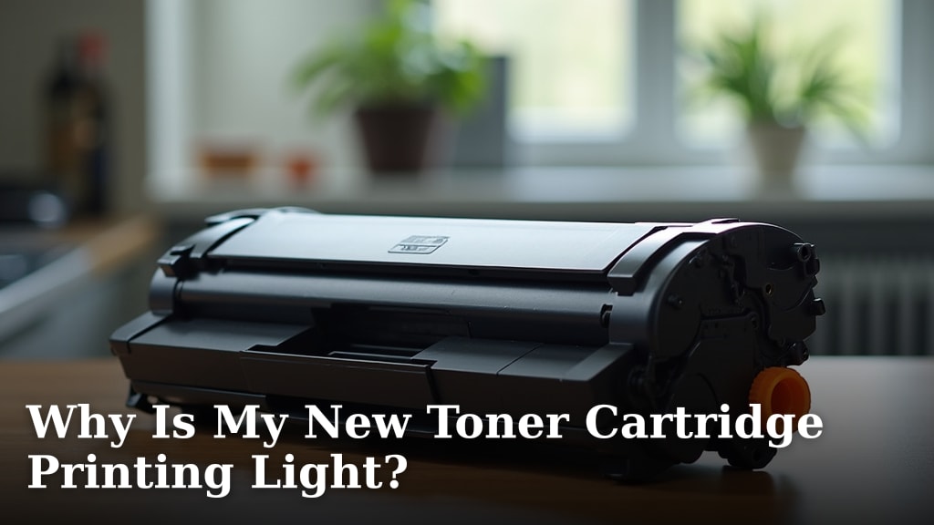 Why Is My New Toner Cartridge Printing Light?